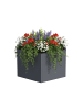 relaxdays Hochbeet in Grau - (B)100 x (H)52 x (T)87 cm