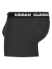 Urban Classics Boxershorts in branding AOP/black/charcoal