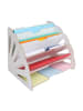 relaxdays Briefablage in Weiß - (B)34 x (H)28 x (T)28 cm
