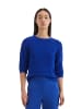 Marc O'Polo Bouclé-Pullover slim in shiny blue