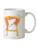 Mr. & Mrs. Panda Kaffeebecher Einhorn König ohne Spruch in Weiß