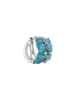IZIA Women Chain Anklet in Silver Turquoise