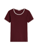 Marc O'Polo DENIM T-Shirt mit Struktur slim in Dark Red