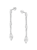 LOTUS silver Ohrringe Silber 925 Sterling Silber Zirkoniastein Ohrhänger ca. 46mm