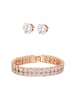 faina Women Jewelry Set in rose gold white