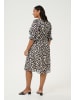KAFFE curve Kleid KCsaphia A-shape in Black/White Leopard