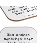 Mr. & Mrs. Panda Untersetzer Glas Spruch Mobbing bewältigen Selb... in Weiß