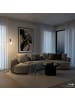 home24 home24 Stehleuchte aus Glas und Metall in Silber - 38 x 25 x 150 cm in Chrom