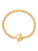 Glanzstücke München Armband T-Bar aus Edelstahl in gelbgold