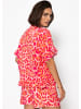 SASSYCLASSY Musselin Bluse mit Rüschensaum in Pink
