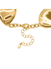 Steel_Art Gliederarmband Damen Clarice silberfarben poliert in goldfarben