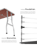 tectake Trimmtisch  Belastbarkeit 60 kg, schwarz/silber