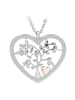 Himmelsflüsterer  Lebensbaum Halskette Herz "Liebe" - Farbe: Silber & Roségold