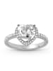 GNOCE Sterling Silber Ring Herz Gr 54