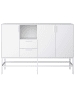 ebuy24 Sideboard Ravn Weiß 160 x 42 cm