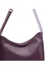 DuDu Schultertasche Leder 36.5 cm in deep purple