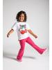 MOKIDA Flare-Leggings mit langem Hosenbein in rosa