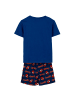 MARVEL Spider-Man Schlafanzug Kinder Pyjama T-Shirt & Short 7 Jahre