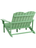 Beliani Gartenbank ADIRONDACK in Grün - (W) 125 x (H) 91 x (L) 73 cm