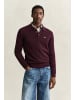 Gant Strickpoloshirt in aubergine - 0003