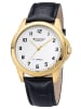Regent Herrenuhr Handaufzug Schwarz/Goldfarben