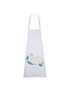 Mr. & Mrs. Panda Schürze Einhorn Schnuller ohne Spruch in Weiß