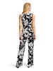Vera Mont Jumpsuit mit Bindegürtel in Black/Nature