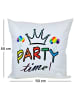 JACK Outdoor Dekokissen Motiv 50x50cm Partytime in Weiß
