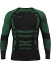normani 2 x Thermooberteil Langarm Shirt Skiunterwäsche für Herren in Grün/Schwarz