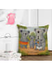 Mr. & Mrs. Panda Couchkissen Koala Familie Design ohne Spruch in Weiß
