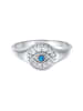 Elli Ring 925 Sterling Silber Evil Eye in Silber