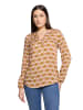 CARTOON Casual-Bluse mit Knöpfen in Brown/Rosé