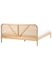 Beliani Doppelbett BELLEME in Braun - (W) 184 x (H) 91 x (L) 206 cm