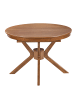Beliani Runder Tisch TYMIS in Braun - (W) 107 x (H) 76 x (L) 107 cm