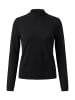 Zero  Feinstrickpullover mit Stehkragen in Black Beauty