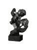 GILDE Skulptur Addiction anthrazitfarben, schwarz, silberfarben - (H) 28 cm