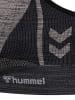 Hummel Hummel Top Hmlclea Yoga Damen Dehnbarem Atmungsaktiv Schnelltrocknend Nahtlosen in CHATEAU GRAY/BLACK MELANGE