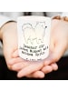 Mr. & Mrs. Panda Kerzenbehälter Spitz Moment mit Spruch in Transparent