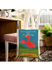 Mr. & Mrs. Panda Canvas Tasche Flamingo Yoga Design mit Spruch in Weiß
