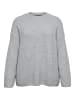 Vero Moda Strickpullover in Light Grey Melange