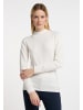 DreiMaster Klassik Damen Strickpullover in Wollweiss