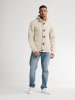 Petrol Industries Strickjacke mit Zopfmuster Anchorage in Weiß