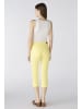 Oui Caprihose slim fit, mid waist in yellow