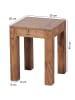 FineBuy Beistelltisch in Braun / Sheesham / 35x35x45