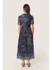 Soaked in Luxury Jerseykleid SLAvetta Gerade Passform in Navy Swirl Print