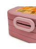 Mr. & Mrs. Panda MEPAL Bentobox Fuchs Lord Design mit Spruch in Rot Pastell