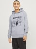 Jack & Jones Kapuzenpullover in Light Grey Melange