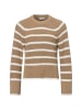 Vila Strickpullover VICasia in braun weiß - 0001