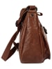 SPIKES & SPARROW Umhängetasche echt Leder in cognac