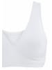 PETITE FLEUR Soft-BH in weiß+schwarz
